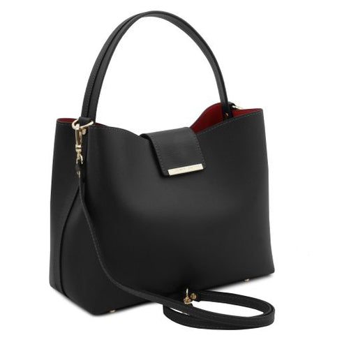 Clio - Leather secchiello bag